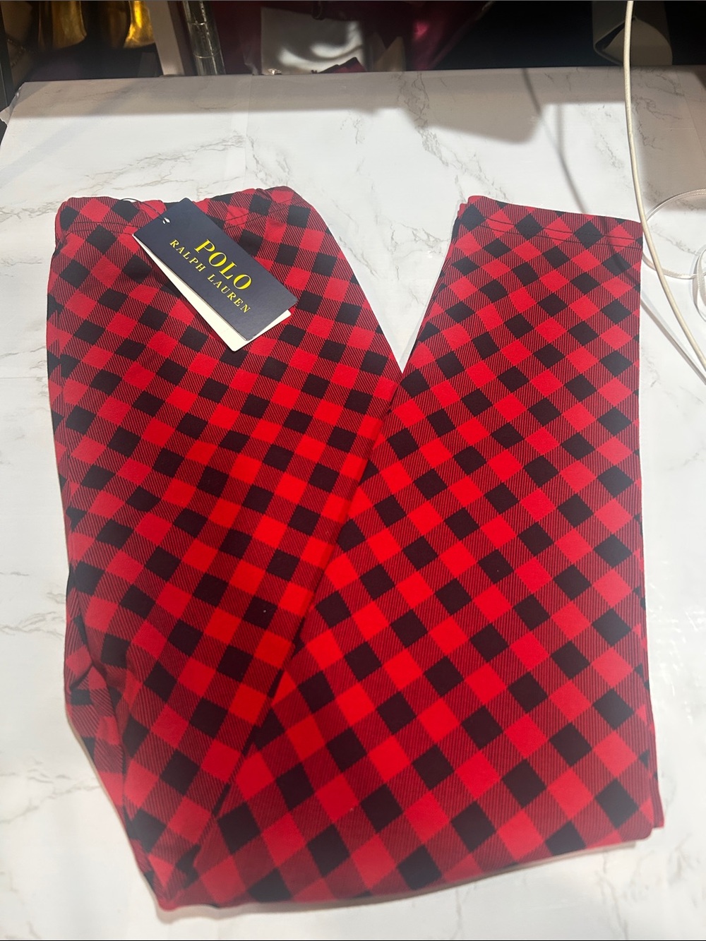 Ralph Lauren Red and Black Buffalo Check Lounge Pants